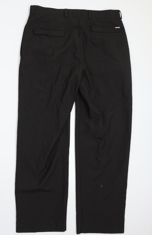 Womens UK Size 34 BHS Regular Fit  Brown Trousers