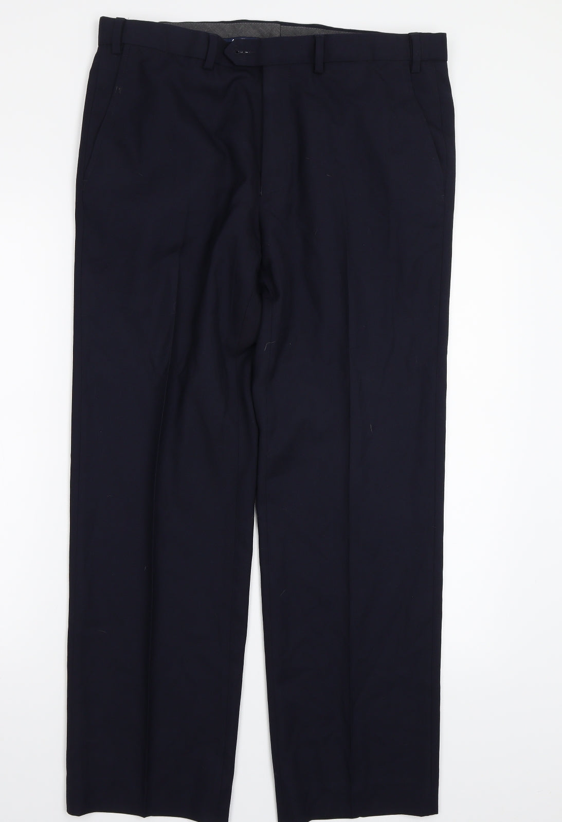 Marks and Spencer Mens Blue   Trousers  Size 34 L28 in