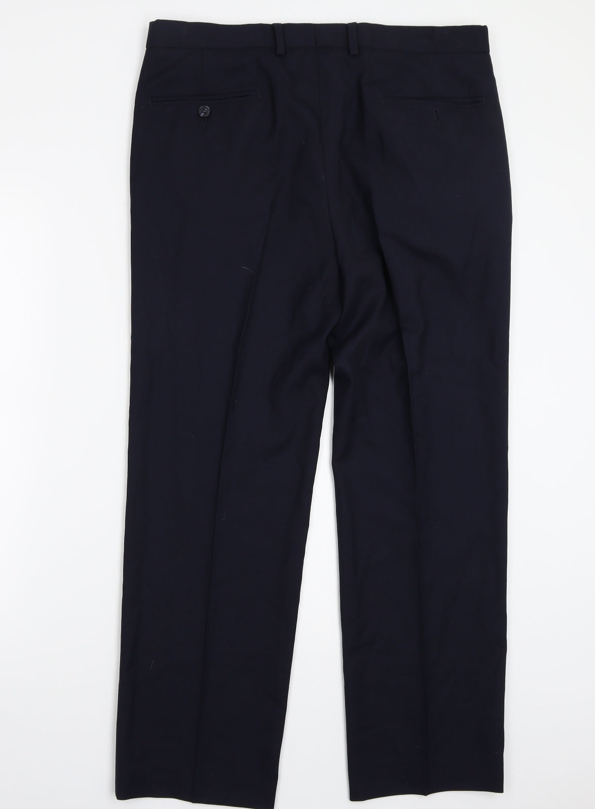 Marks and Spencer Mens Blue   Trousers  Size 34 L28 in