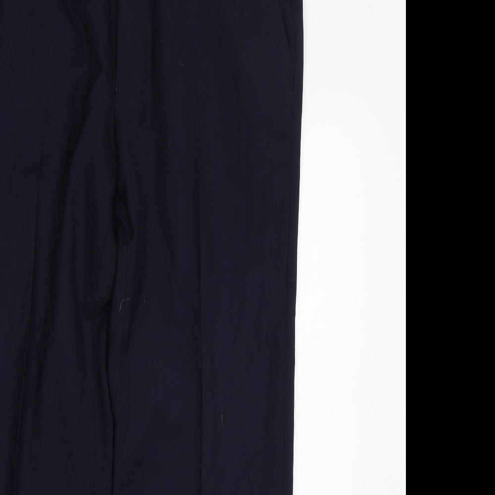 Marks and Spencer Mens Blue   Trousers  Size 34 L28 in
