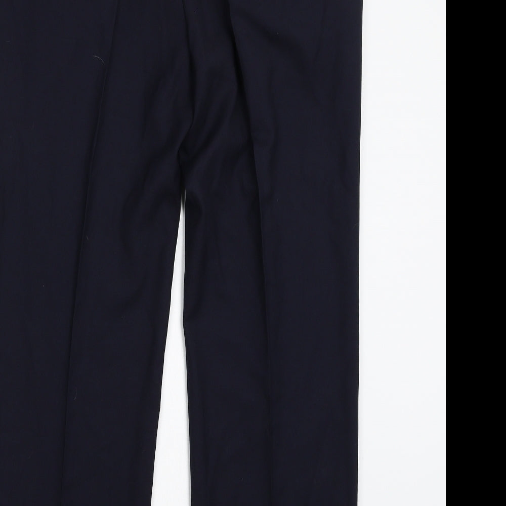 Marks and Spencer Mens Blue   Trousers  Size 34 L28 in