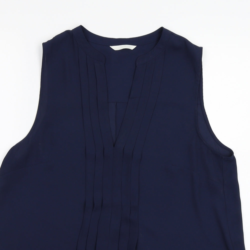 Womens UK Size L H&M Blue Basic T-Shirt