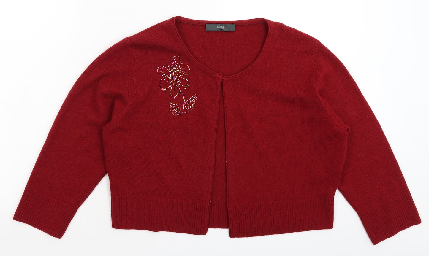 Pearce Fionda Womens Brown  Knit Cardigan Jumper Size L