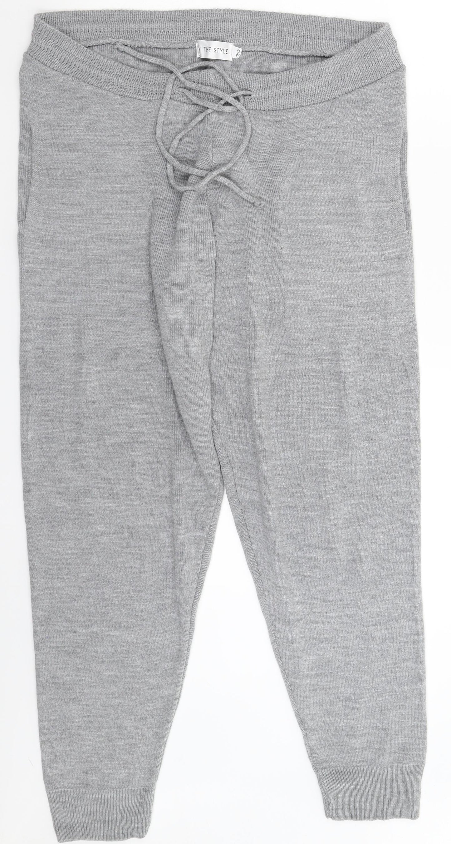 Womens UK Size 12 In the Style Slim Fit Sweatpants Grey Trousers