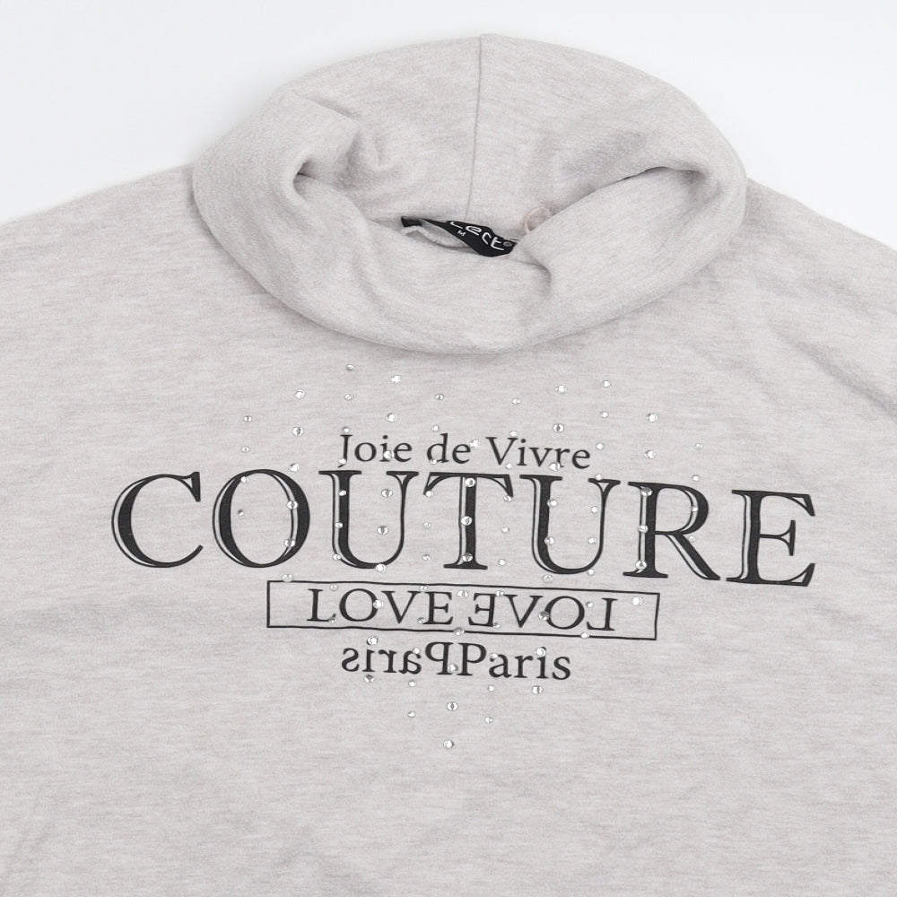 Select Womens Grey   Pullover Sweatshirt Size M