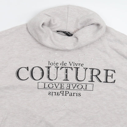 Select Womens Grey   Pullover Sweatshirt Size M
