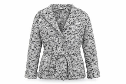 New Look Womens Grey  Knit Jacket Coatigan Size 14