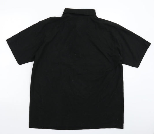 Uneek Mens Black    Polo Size XL