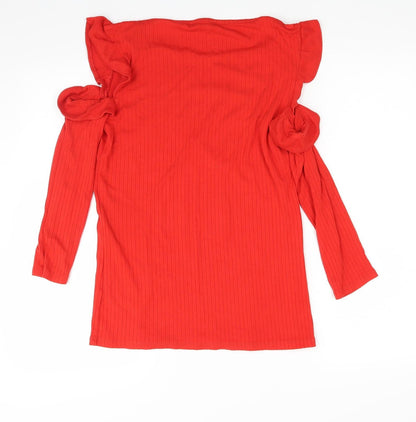 F&F Womens Red   Pullover Jumper Size 14