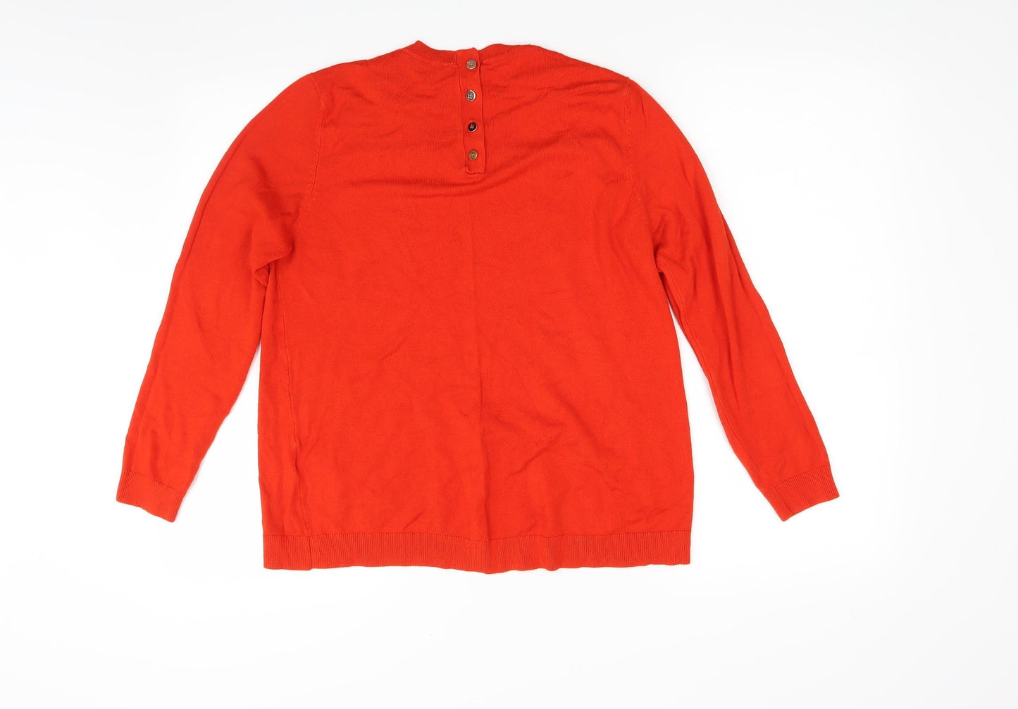 Peacocks Womens Red   Pullover Jumper Size 16