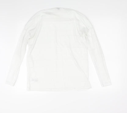 Womens UK Size 14 NEXT White Pullover Sweatshirt