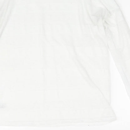 Womens UK Size 14 NEXT White Pullover Sweatshirt