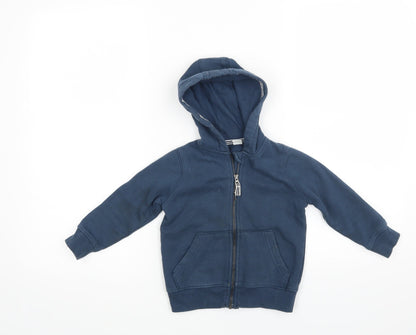 TU Boys Blue   Full Zip Hoodie Size 2 Years