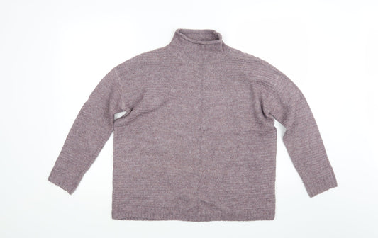 TU Womens Purple  Knit Pullover Jumper Size 8