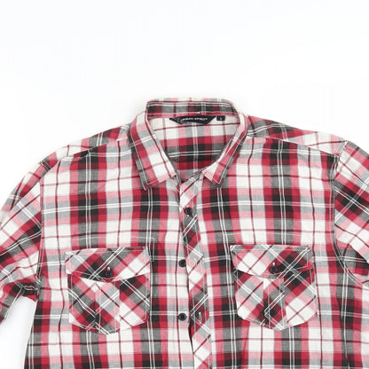 Urban Sririt Mens Red Check   Button-Up Size S