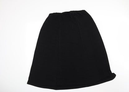Preworn Womens Black   A-Line Skirt Size 2XL