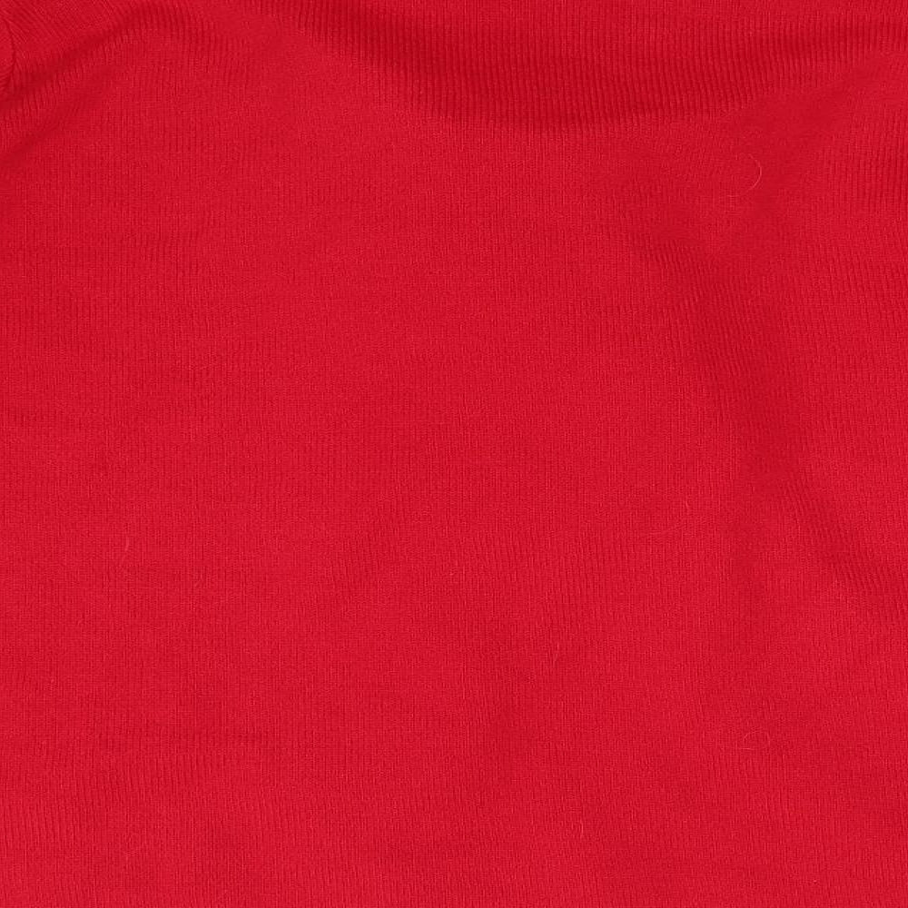 Envy us Womens Red  Knit Pullover Jumper Size XL