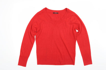 George Womens Red  Knit Pullover Jumper Size 14