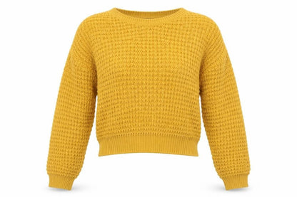 PRETTYLITTLETHING Womens Orange  Knit Pullover Jumper Size S