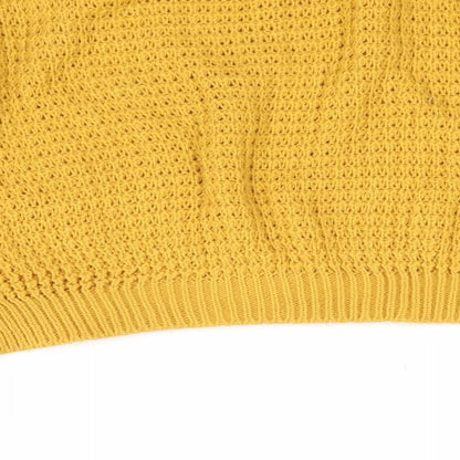PRETTYLITTLETHING Womens Orange  Knit Pullover Jumper Size S
