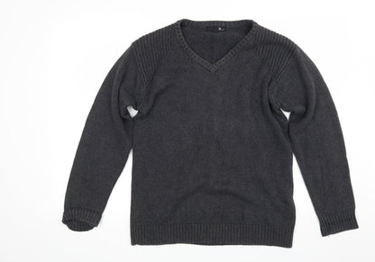BHS Mens Grey  Knit Pullover Jumper Size S