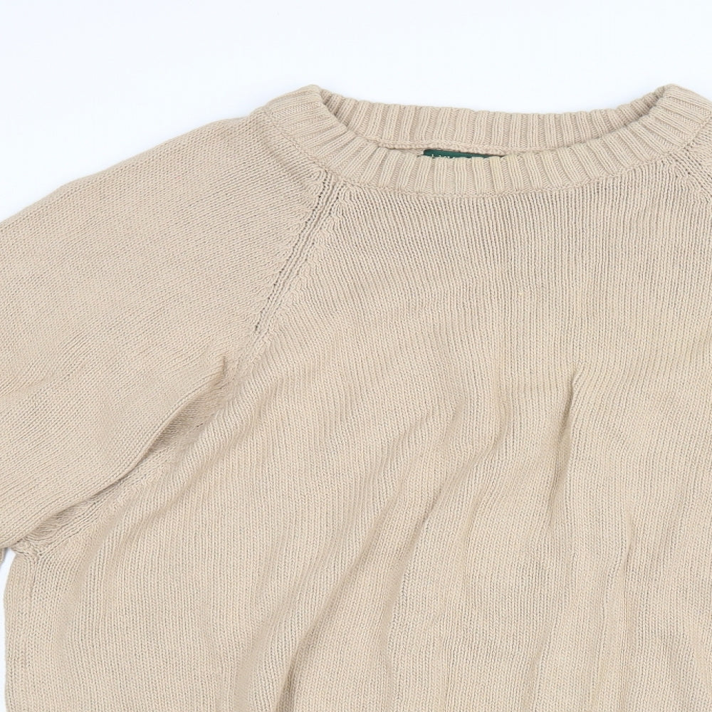 Hawkshead Womens Beige  Knit Pullover Jumper Size L