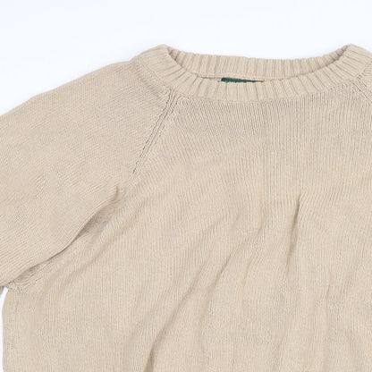 Hawkshead Womens Beige  Knit Pullover Jumper Size L