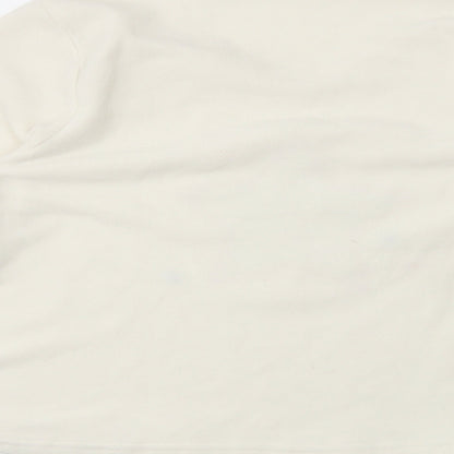 Preworn Womens Ivory Solid  Capri Pyjama Set Size L