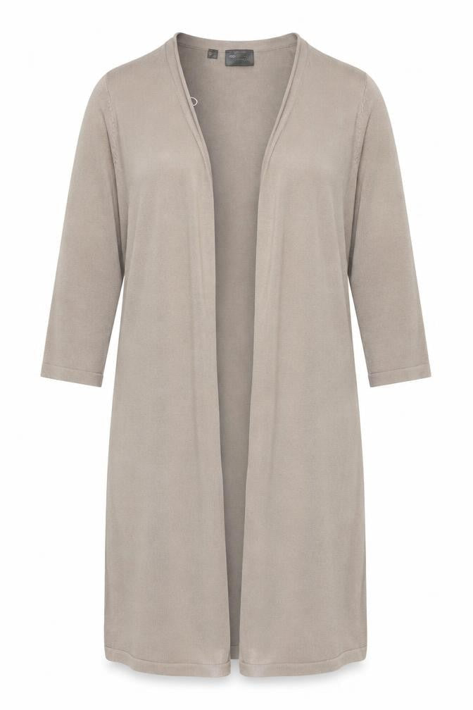Front view of bpc selection women’s beige wrap jumper, size M