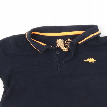 F&F Boys Black   Basic Polo Size 2 Years