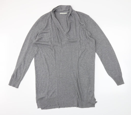 George Womens Grey   Wrap Jumper Size L