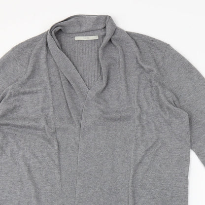 George Womens Grey   Wrap Jumper Size L