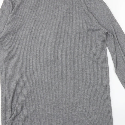 George Womens Grey   Wrap Jumper Size L
