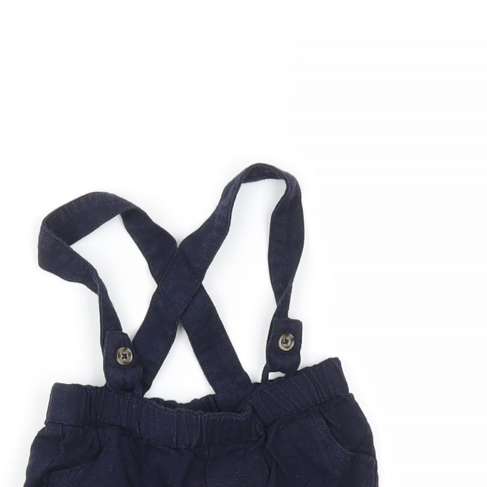 Monsoon Baby Blue   Cropped Trousers Size 0-3 Months