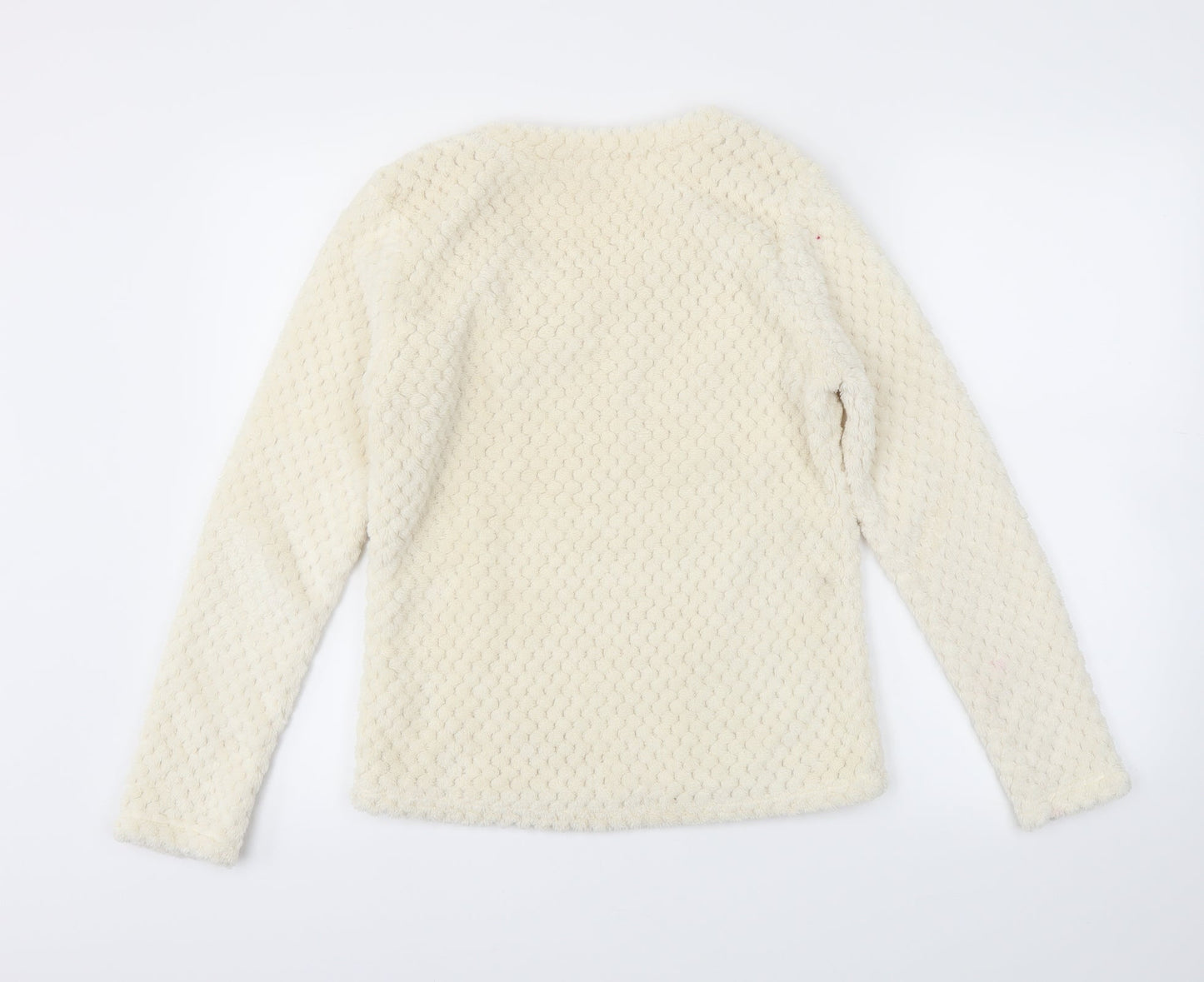 George Womens Ivory Solid  Capri Pyjama Top Size 8