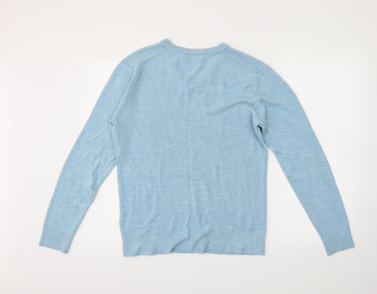 Cedar Wood State Mens Blue   Pullover Jumper Size M