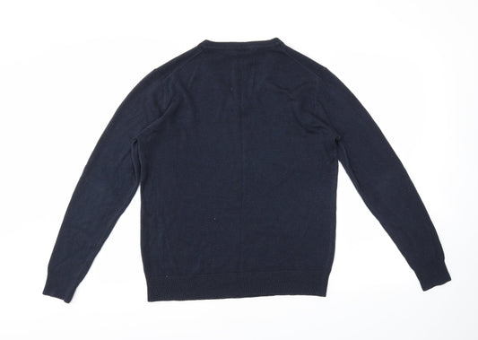 Cedar Wood State Mens Blue   Pullover Jumper Size M