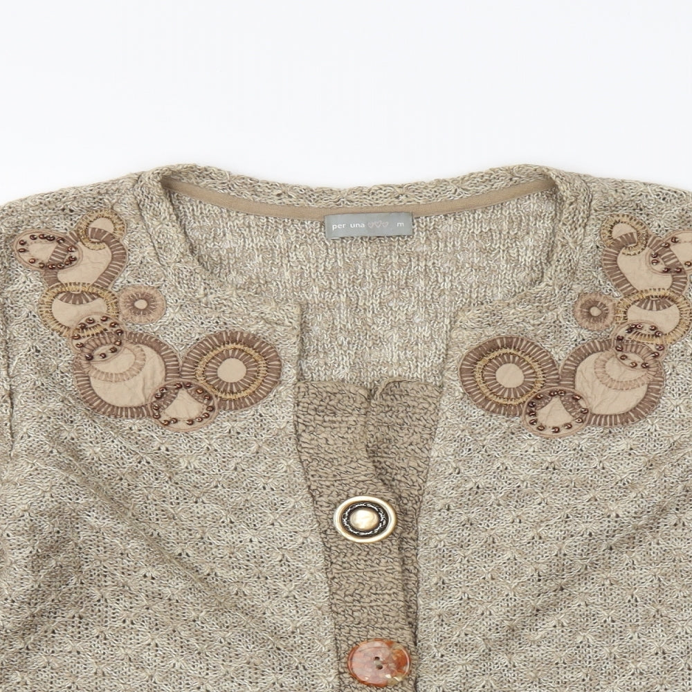 Womens UK Size M M&S Beige Jacket