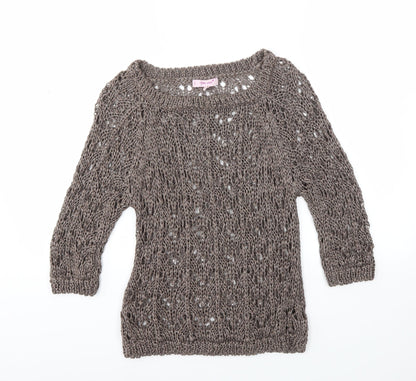 Marks & Spencer Womens Brown   Pullover Jumper Size M