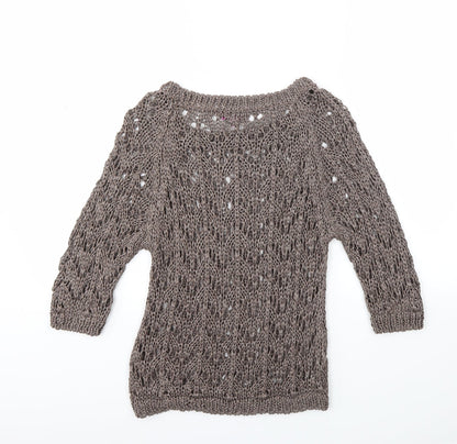 Marks & Spencer Womens Brown   Pullover Jumper Size M