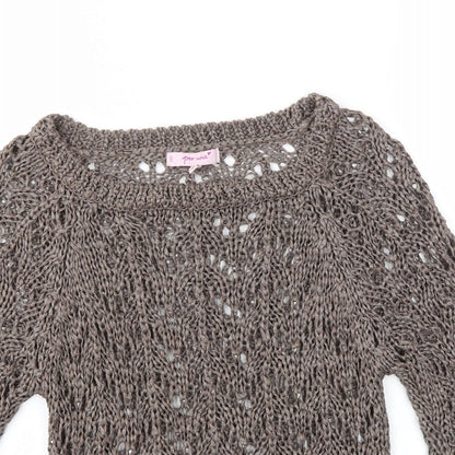 Marks & Spencer Womens Brown   Pullover Jumper Size M
