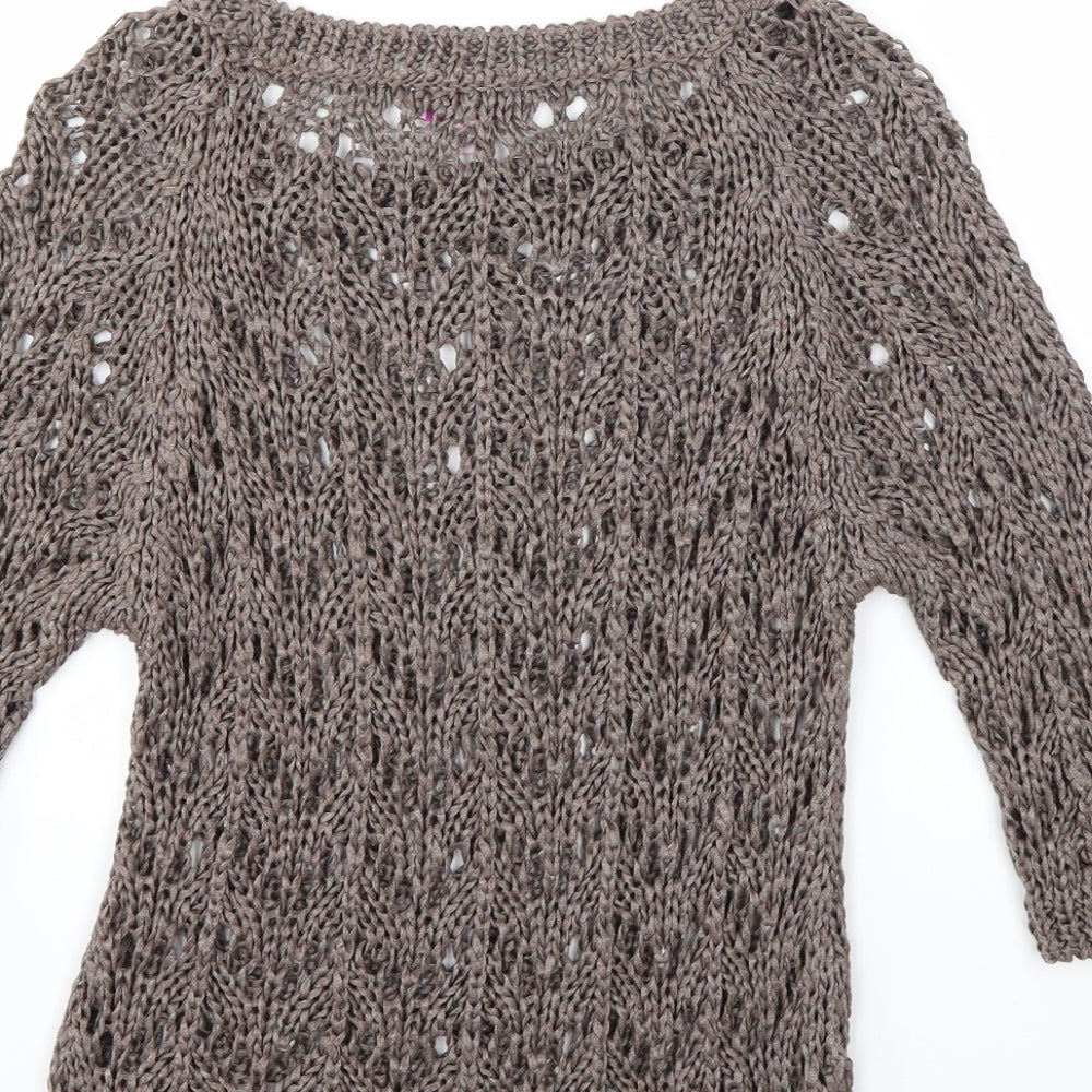 Marks & Spencer Womens Brown   Pullover Jumper Size M