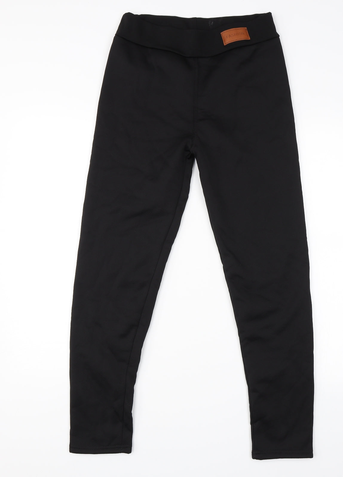 Womens UK Size 6 Preworn Regular Fit  Black Trousers