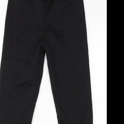 Womens UK Size 6 Preworn Regular Fit  Black Trousers