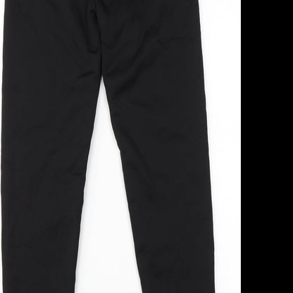Womens UK Size 6 Preworn Regular Fit  Black Trousers