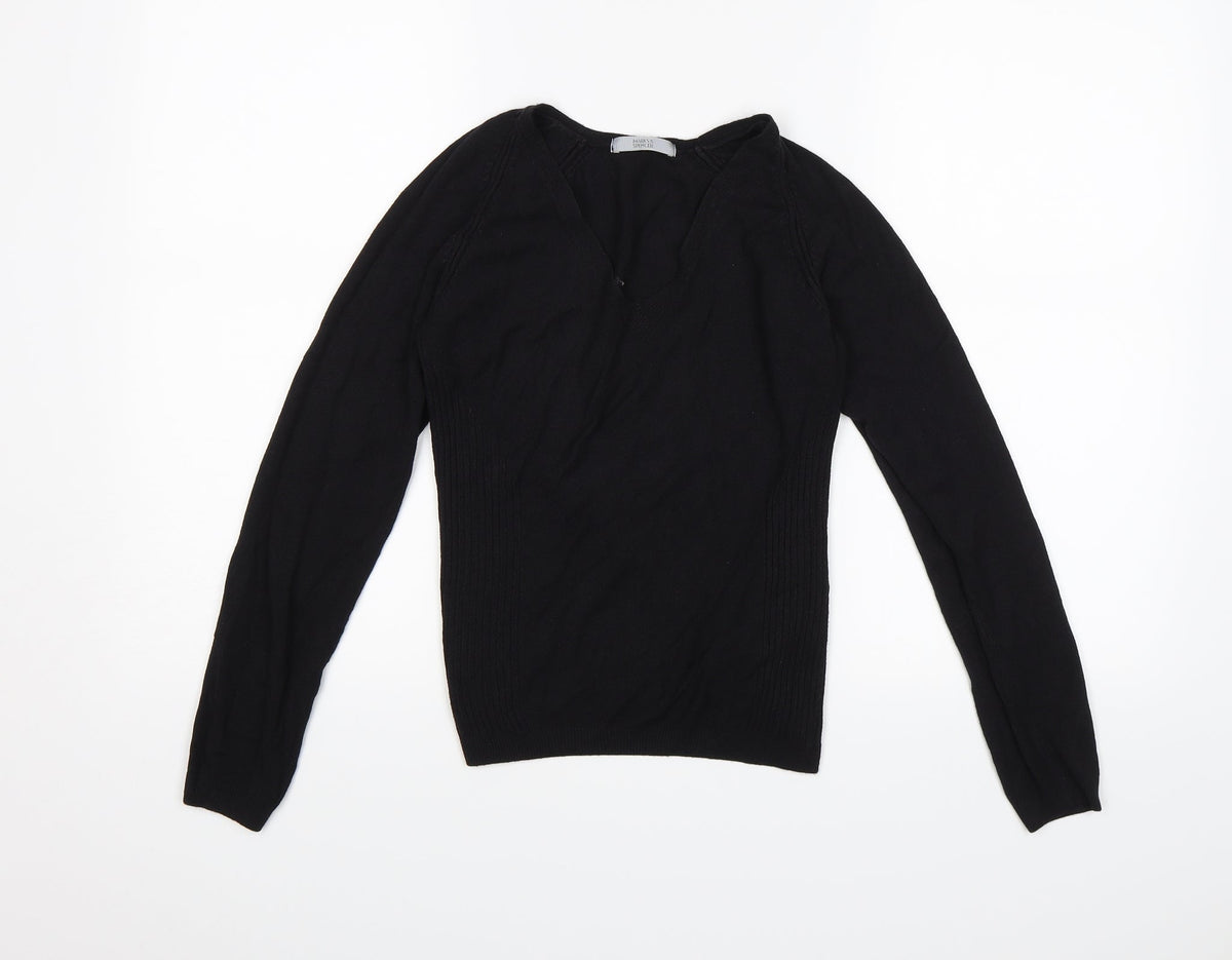 Marks & Spencer Womens Black   Pullover Jumper Size 12