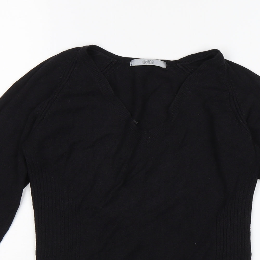 Marks & Spencer Womens Black   Pullover Jumper Size 12