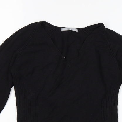 Marks & Spencer Womens Black   Pullover Jumper Size 12