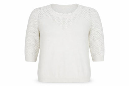 Lakeland Womens White   Pullover Jumper Size 18