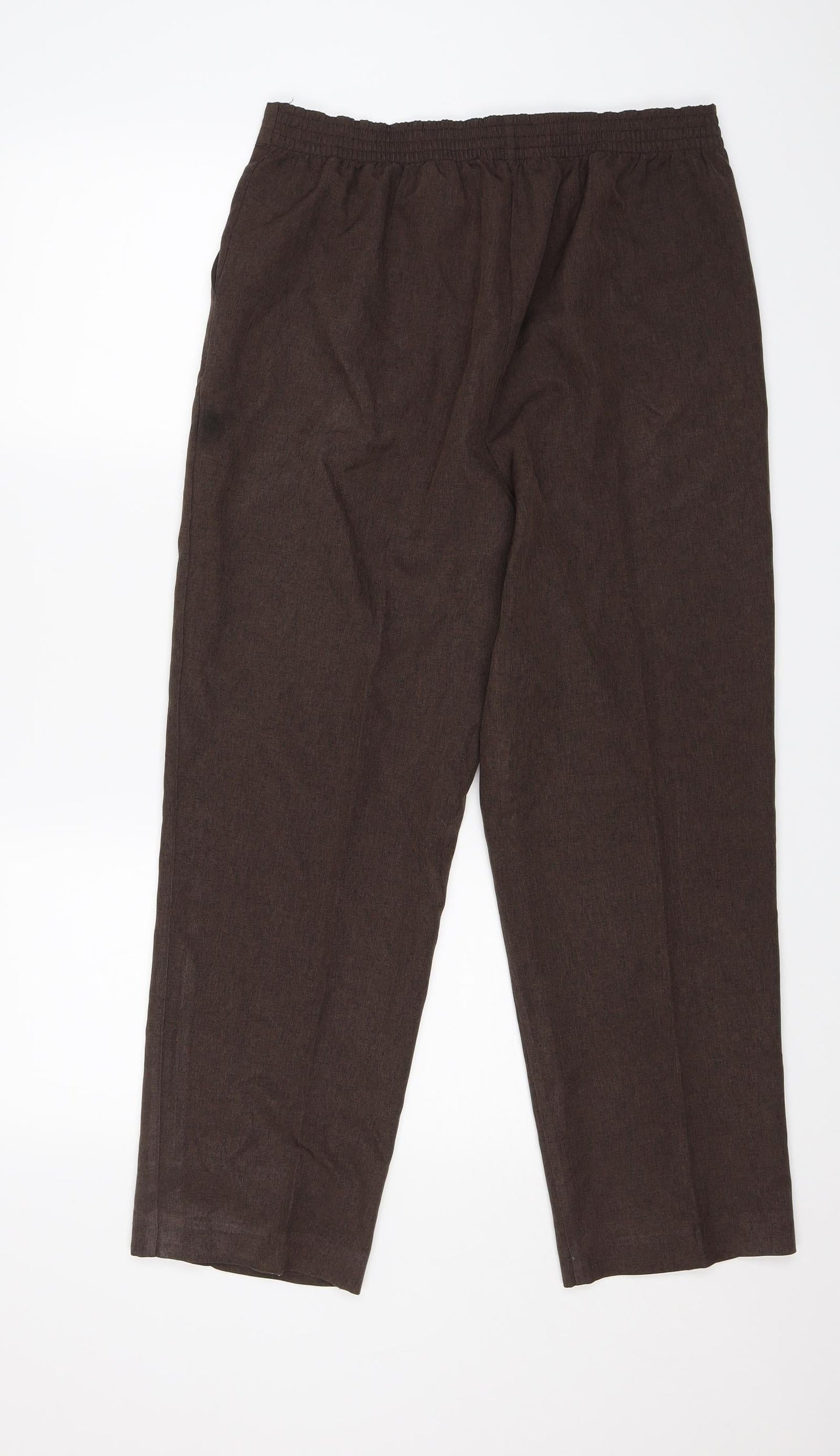 Womens UK Size 14 Bonmarché Regular Fit  Brown Trousers